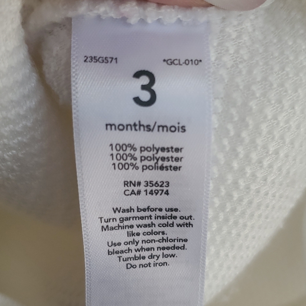 NWT 2 3mth Carter's Sherpa Sweatshirts - Picture 4 of 4